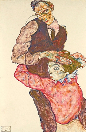 Egon Schiele, Autoportrait avec Wally - GRANDS PEINTRES / Schiele