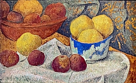 Paul Srusier, Pommes dans un vase bleu - GRANDS PEINTRES / Srusier