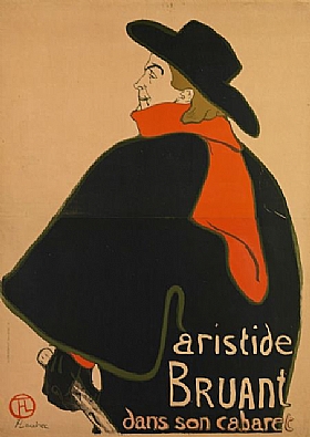 Henri de Toulouse-Lautrec, Bruant dans son cabaret - GRANDS PEINTRES / Toulouse-Lautrec