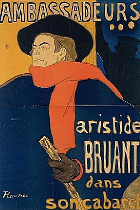 Henri de Toulouse-Lautrec, Bruant aux ambassadeurs - GRANDS PEINTRES / Toulouse-Lautrec