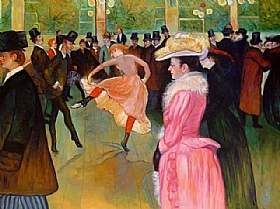 Henri de Toulouse-Lautrec, Danse au Moulin Rouge - GRANDS PEINTRES / Toulouse-Lautrec