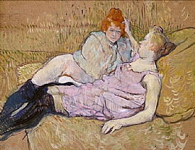 Henri de Toulouse-Lautrec, Sofa - GRANDS PEINTRES / Toulouse-Lautrec