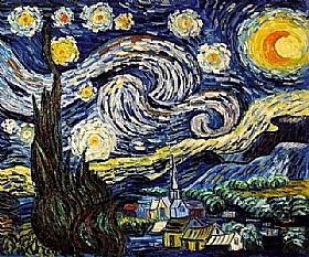 Vincent Van Gogh, Nuit étoilée - GRANDS PEINTRES / Van Gogh