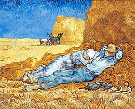 Vincent Van Gogh, La Sieste ou La Méridienne - GRANDS PEINTRES / Van Gogh