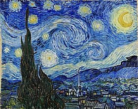 Vincent Van Gogh, Nuit toile - GRANDS PEINTRES / Van Gogh