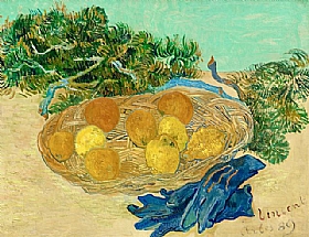 Vincent Van Gogh, Oranges citrons et gants bleus - GRANDS PEINTRES / Van Gogh