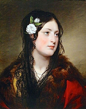 Friedrich von Amerling, Portrait d'Elise Kreuzbergervon - GRANDS PEINTRES / Von Amerling