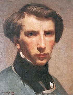 William-Adolphe Bouguereau, Autoportrait (jeune) - GRANDS PEINTRES / Bouguereau
