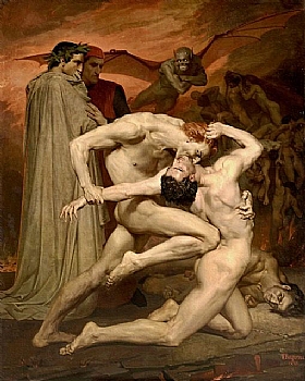 William-Adolphe Bouguereau, Dante et Virgile - GRANDS PEINTRES / Bouguereau