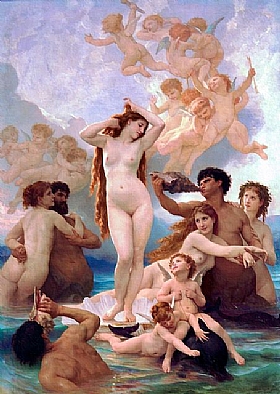 William-Adolphe Bouguereau, La naissance de Vnus - GRANDS PEINTRES / Bouguereau