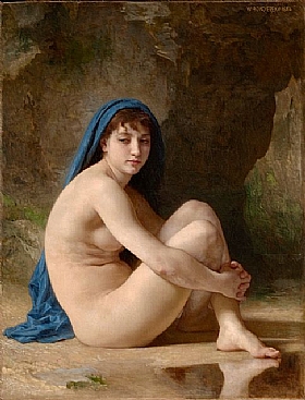 William-Adolphe Bouguereau, Nu Assis - GRANDS PEINTRES / Bouguereau