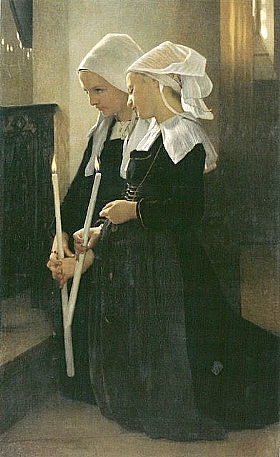 William-Adolphe Bouguereau, Voeu  sainte Anne d'Auray - GRANDS PEINTRES / Bouguereau