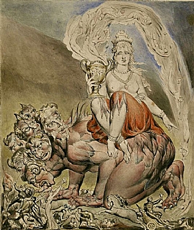 William Blake, La prostitue de Babylone - GRANDS PEINTRES / Blake