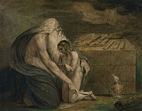 William Blake, Le sacrifice d'Isaac - GRANDS PEINTRES / Blake