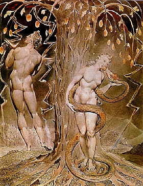 William Blake, La tentation d'Eve - GRANDS PEINTRES / Blake