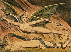 William Blake, Satan exultant sur Eve - GRANDS PEINTRES / Blake