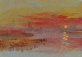 William Turner, carlate du coucher du soleil - GRANDS PEINTRES / Turner