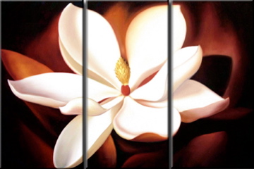 La fleur blanche  - grands-formats / triptyque