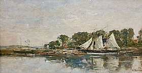 Eugne Boudin, Paysage maritime - GRANDS PEINTRES / Boudin